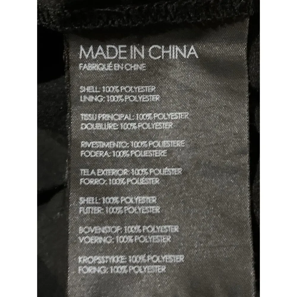 CLUB MONACO Quanni Dress Size L Mini Black White Geometrical Pattern - Picture 3 of 9